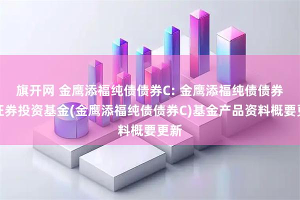 旗开网 金鹰添福纯债债券C: 金鹰添福纯债债券型证券投资基金(金鹰添福纯债债券C)基金产品资料概要更新