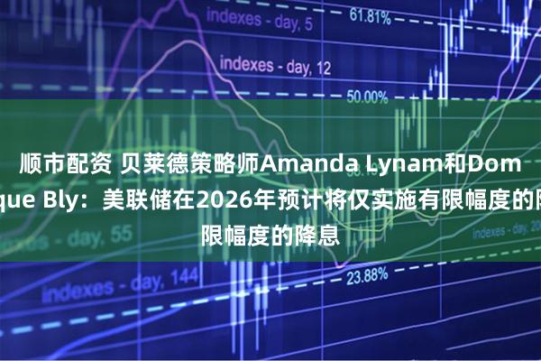 顺市配资 贝莱德策略师Amanda Lynam和Dominique Bly：美联储在2026年预计将仅实施有限幅度的降息