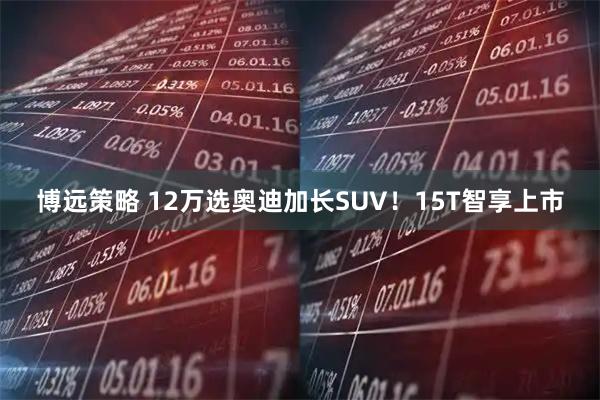 博远策略 12万选奥迪加长SUV！15T智享上市